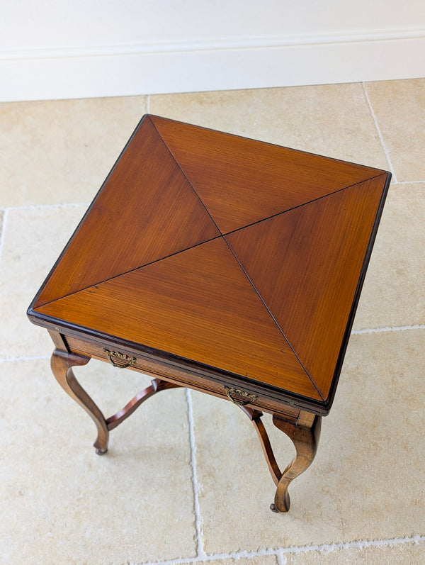 Antique Edwardian Mahogany Envelope Card Table c.1905