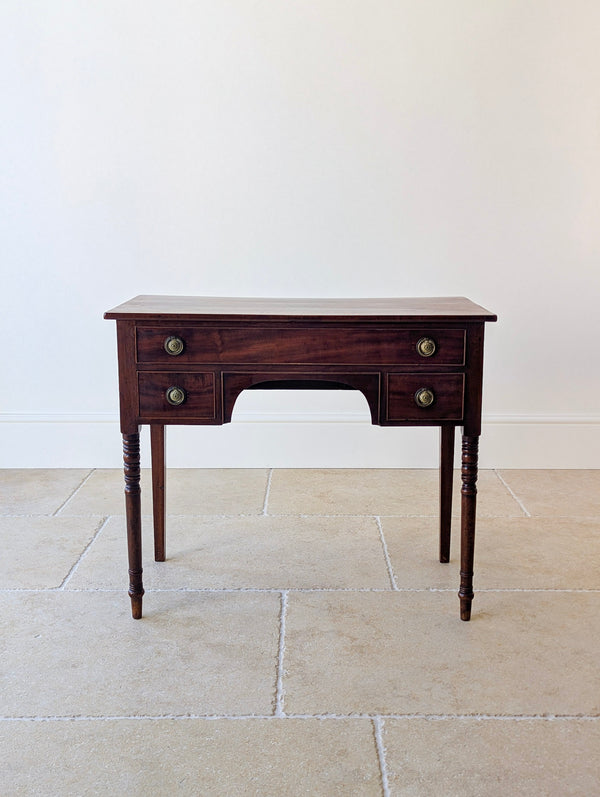 Antique Regency Mahogany Kneehole Writing Table c.1820