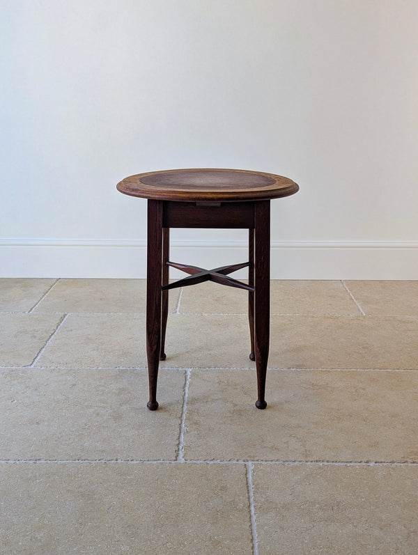 Antique Edwardian Arts & Crafts Oak Occasional Table c.1910