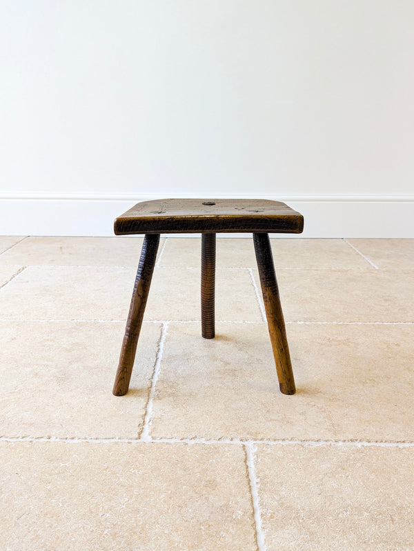Antique Victorian Elm & Ash Cutler’s Stool c.1850