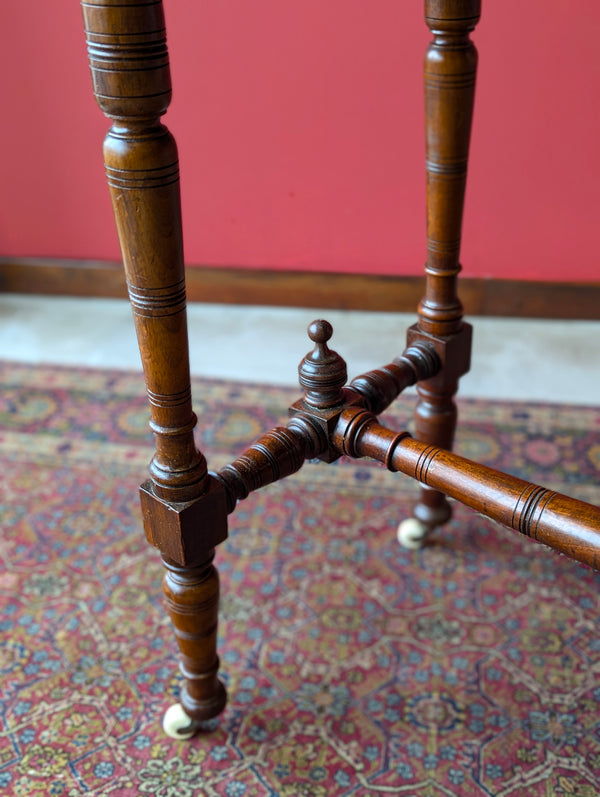 Antique Victorian Mahogany Aesthetic Movement Occasional Table