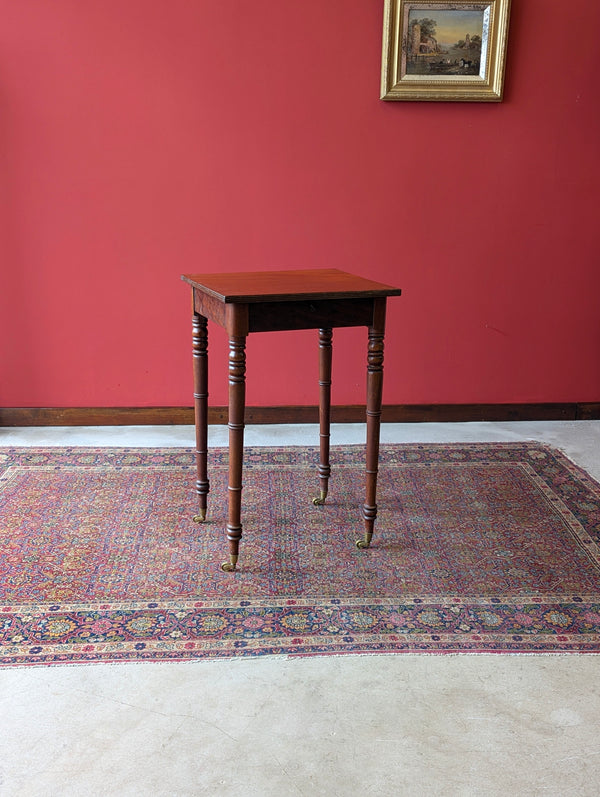 Antique Victorian Mahogany Work Table / Bedside