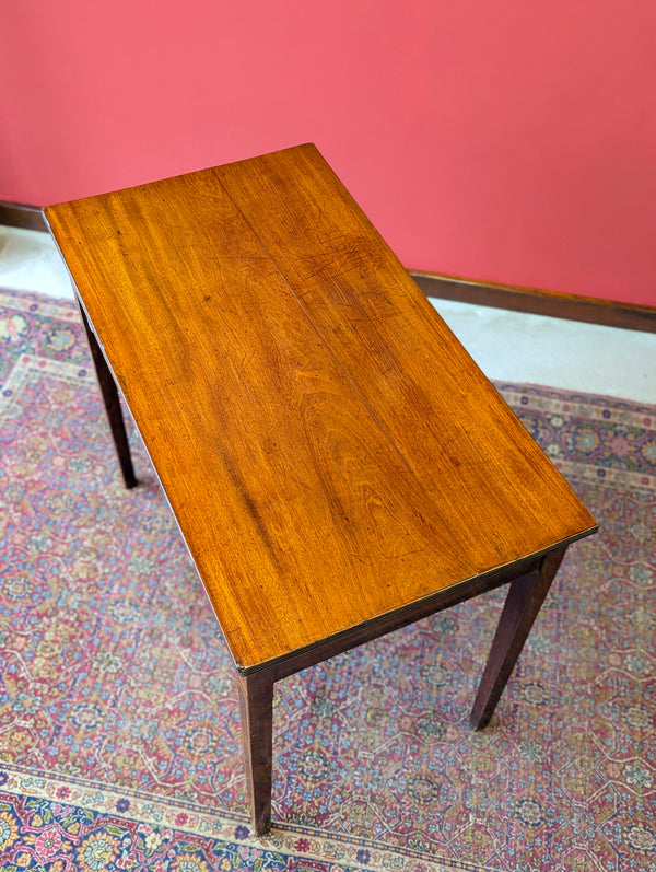 Antique Georgian Inlaid Mahogany Side Table / Writing Desk