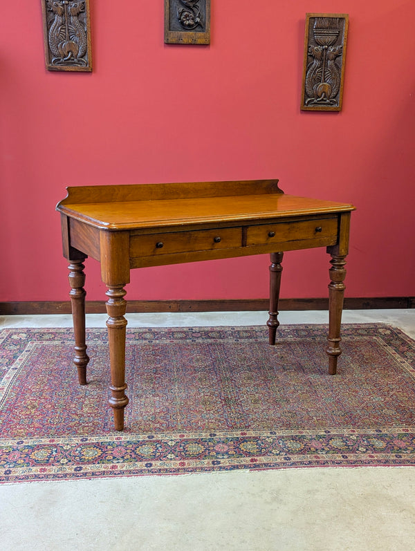 Antique Victorian Mahogany Writing Table Desk