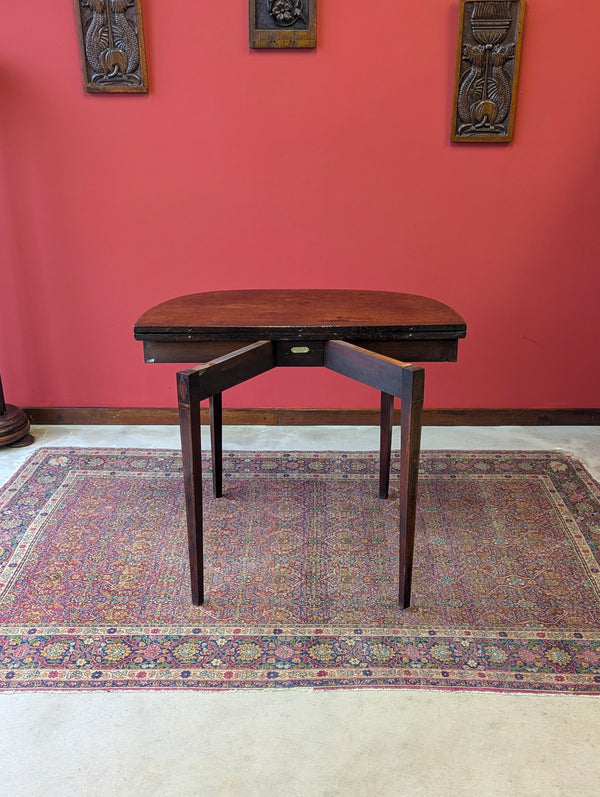 Antique Mid 19th Century Fold Over Tea Table Circa 1850