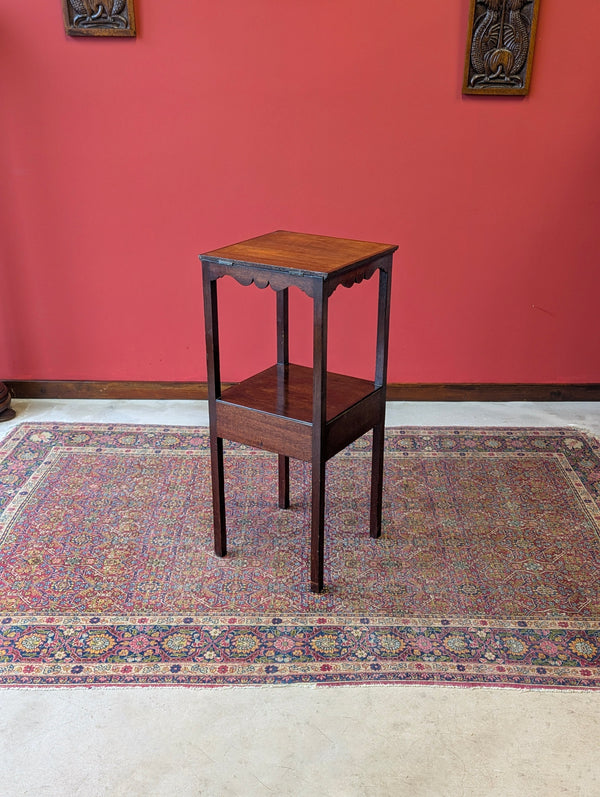 Antique Georgian Mahogany Washstand Bedside