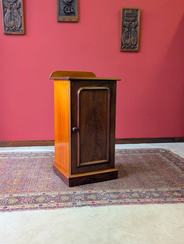 Antique Victorian Mahogany Pot Cupboard Bedside Circa 1880