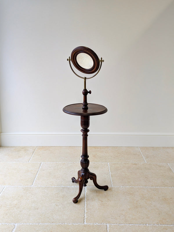Antique Victorian Mahogany Gentleman’s Shaving Stand c.1890