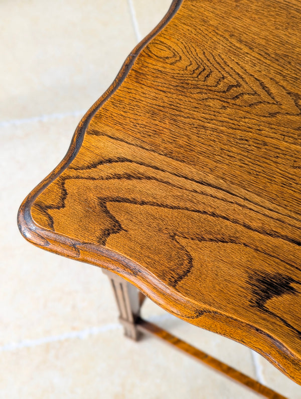 Antique Golden Oak Occasional Table c.1920