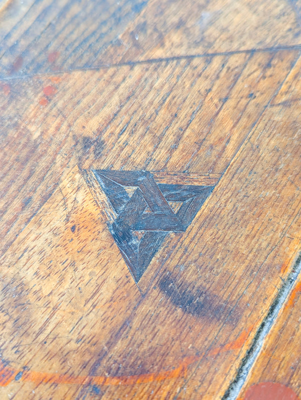 Antique Victorian Aesthetic Movement Inlaid Bamboo Occasional Table c.1880