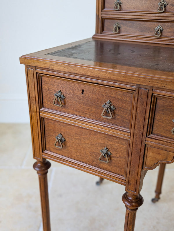 Antique Victorian Walnut Writing Desk c.1880