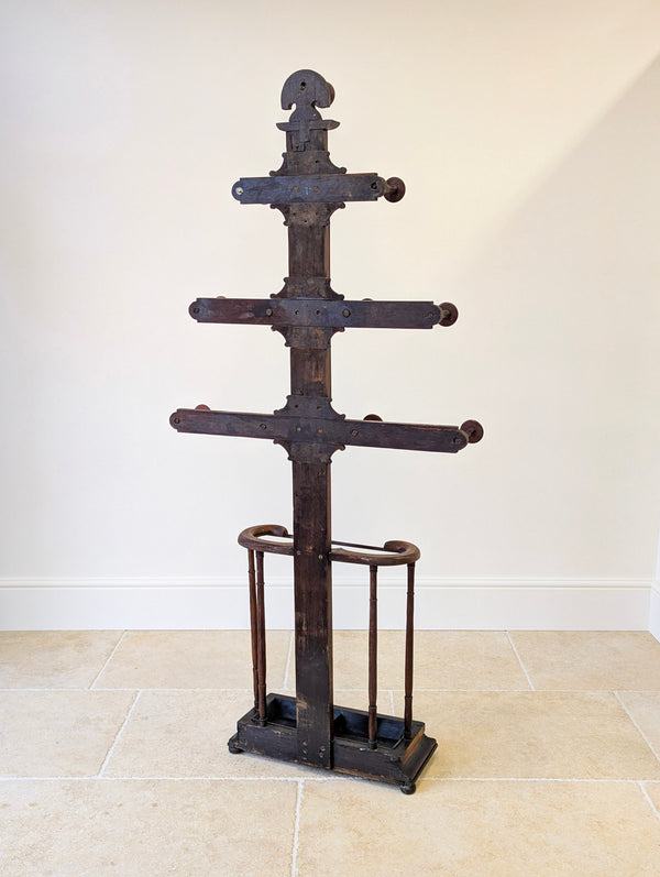 Antique Victorian Oak Hall Stand c.1890