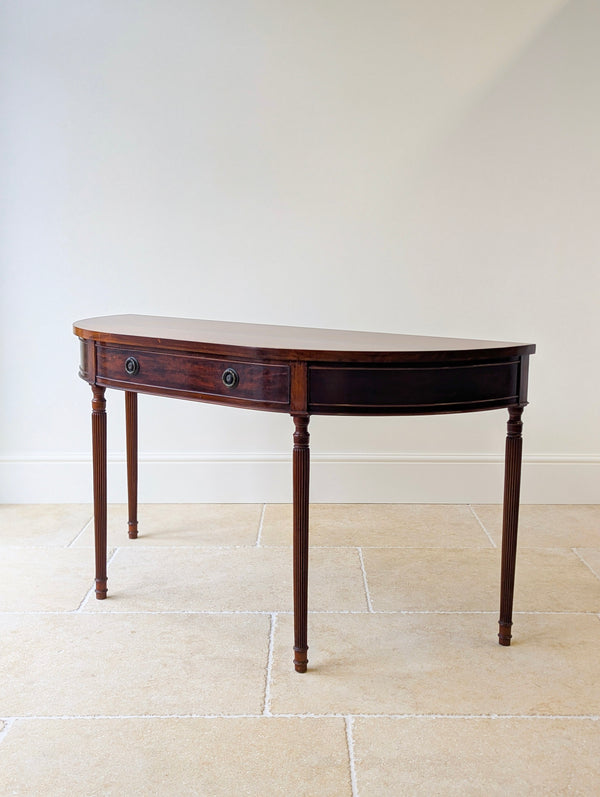 Antique Edwardian Mahogany Regency Style Console Table c.1905