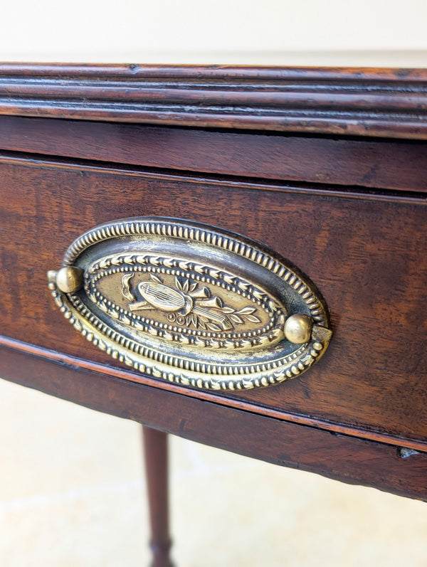 Antique Georgian Mahogany Bow-Front Writing Table c.1810