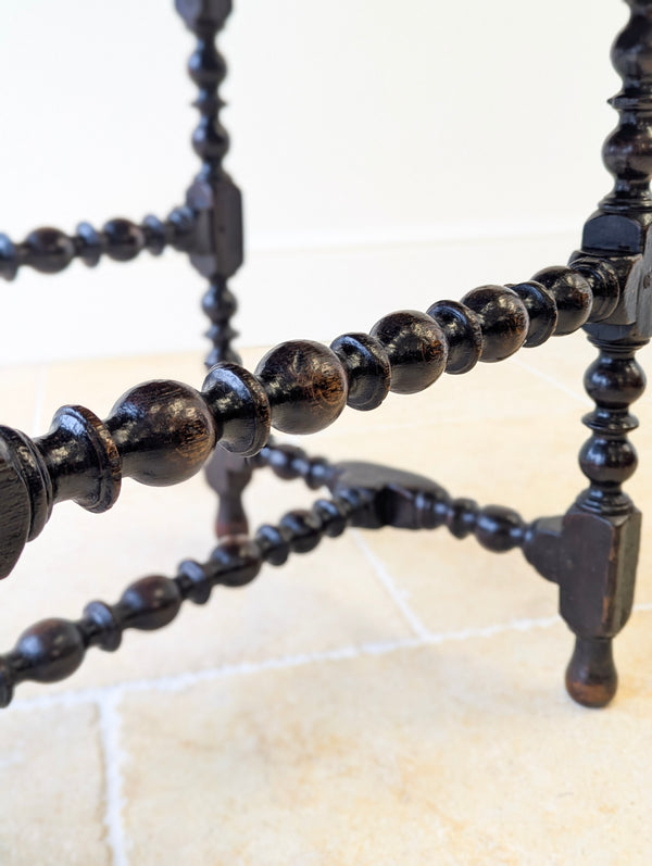 Antique English Oak Side Table c.1710