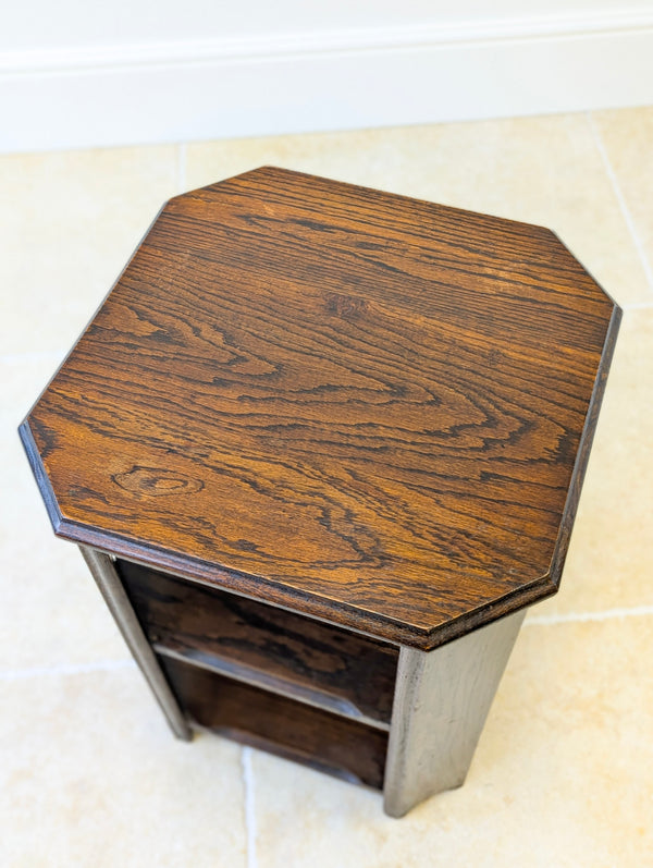 Antique Early 20th Century Oak Book Table c.1920