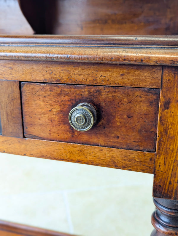 Antique Victorian Walnut Small Writing Table c.1890