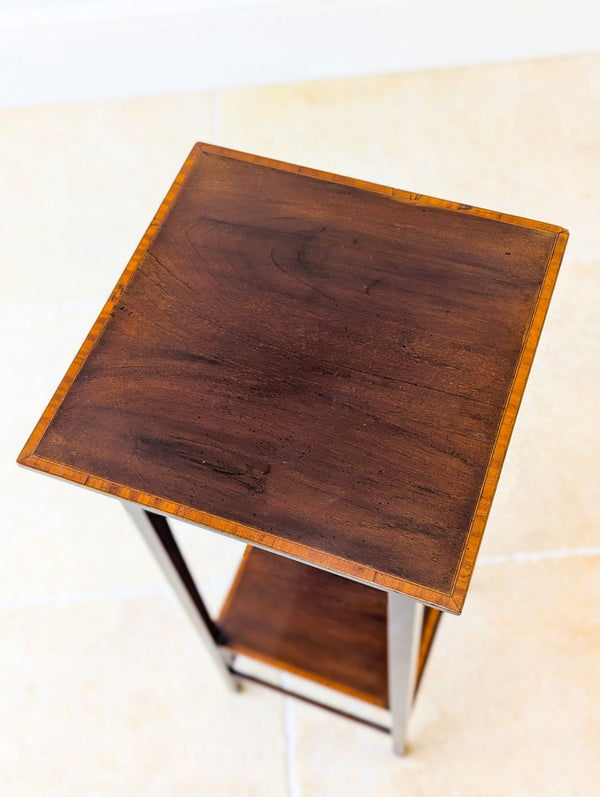 Antique Edwardian Mahogany Plant Stand c.1910