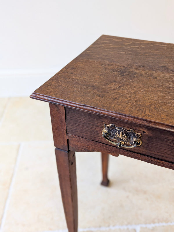 Antique Arts and Crafts Oak Side Table c.1900