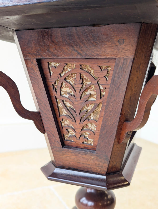 Antique Victorian Rosewood Sewing / Reading Table c.1850