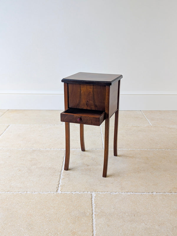 Antique Early 20th Century Walnut Sewing Table c.1920