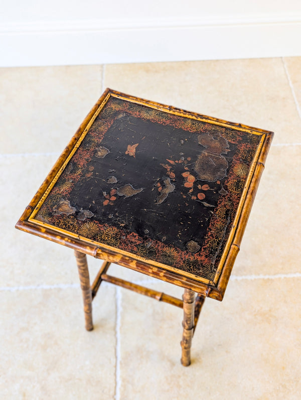 Antique Victorian Bamboo Occasional Table c.1890