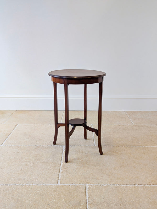 Antique Edwardian Mahogany Circular Occasional Table c.1905