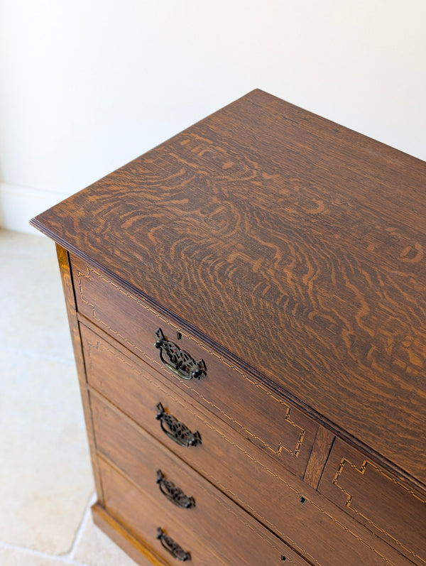 Antique Edwardian Oak Chest of Drawers c.1910