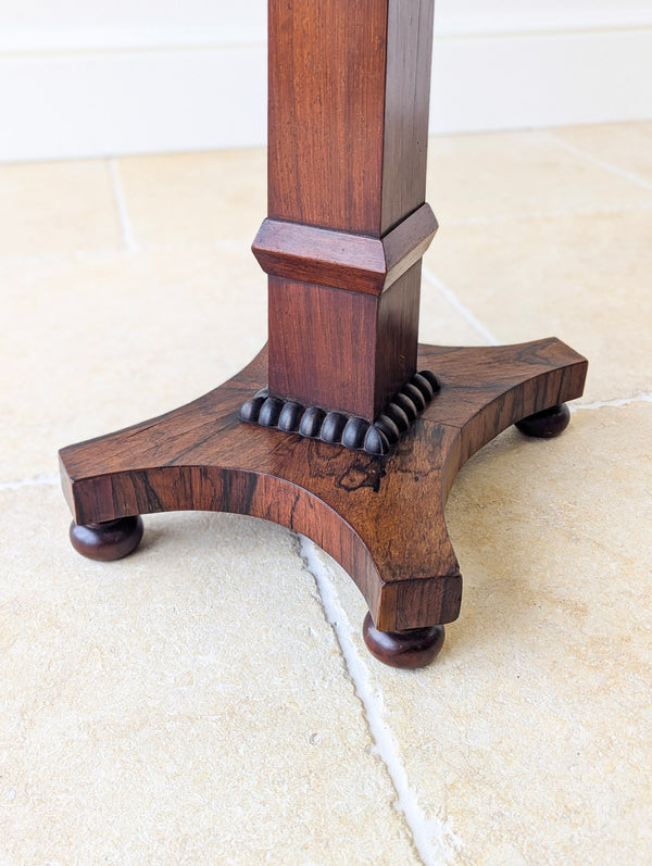 Antique Regency Rosewood Pedestal Occasional Table c.1820