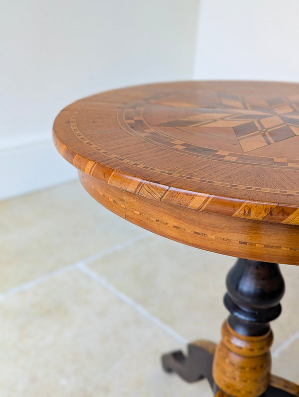 Antique Victorian Italian Marquetry Sorrento Table c.1880