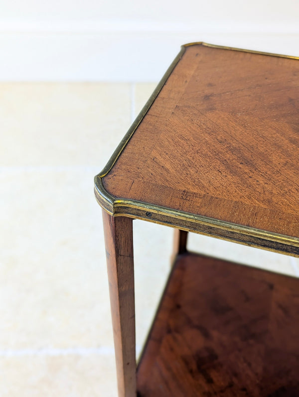 Antique Victorian Mahogany Two-Tier Occasional Table by W. Turner Lord & Co c.1880