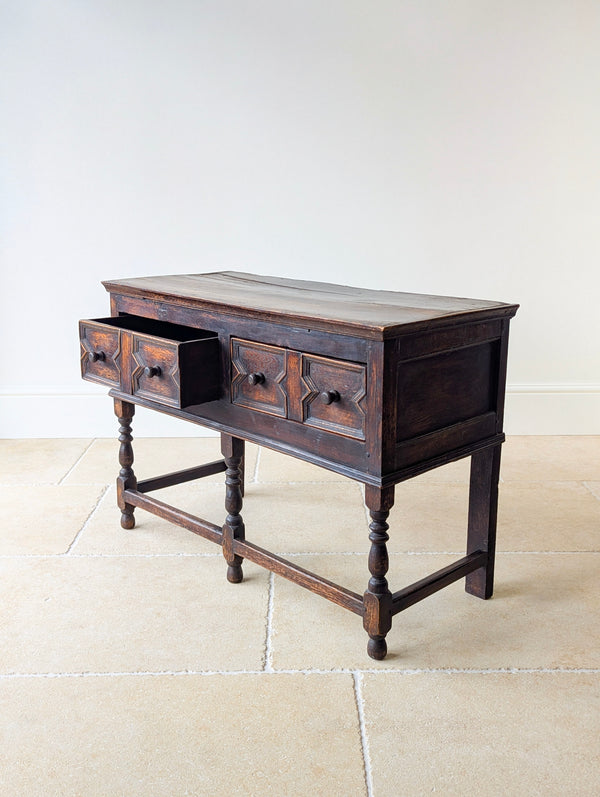 Antique Late 17th Century Oak Dresser Base c.1690