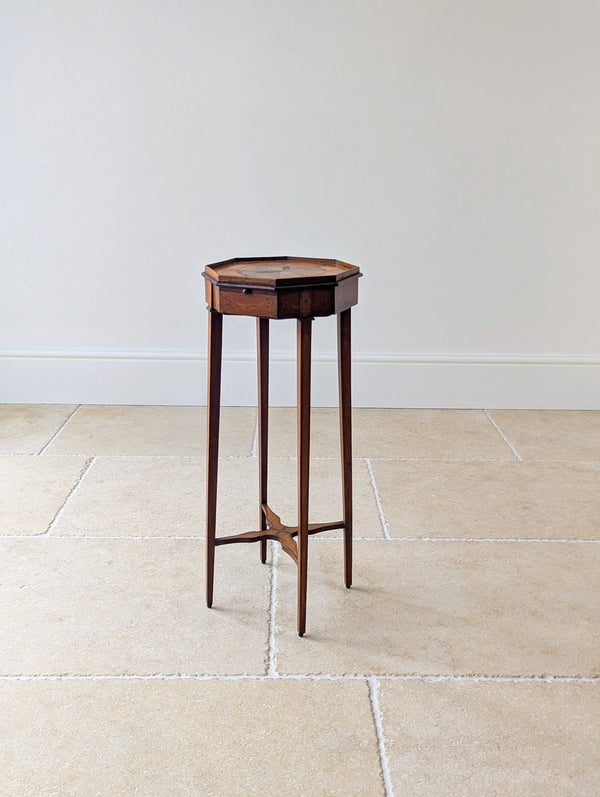 Antique Georgian Mahogany Octagonal Sheraton Urn Stand c.1780