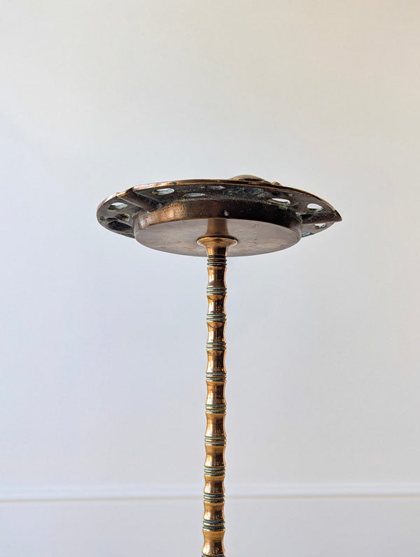 Antique Early 20th Century Brass Tortoise Floor-Standing Cigar Stand c.1920