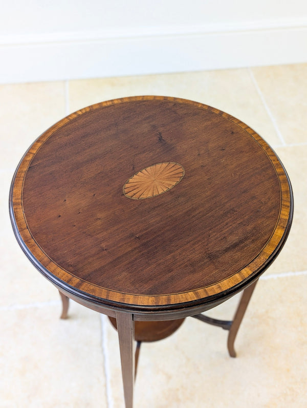 Antique Edwardian Mahogany Circular Occasional Table c.1905