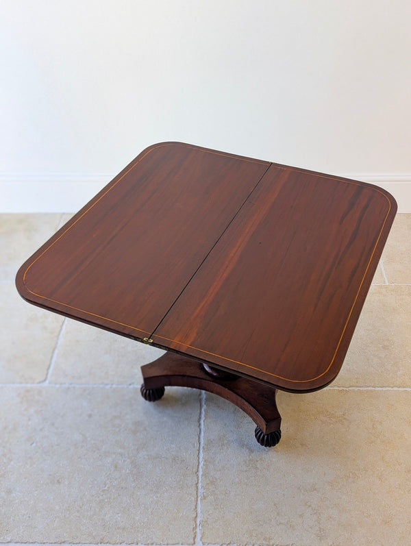 Antique William IV Mahogany Fold-Over Tea Table c.1830