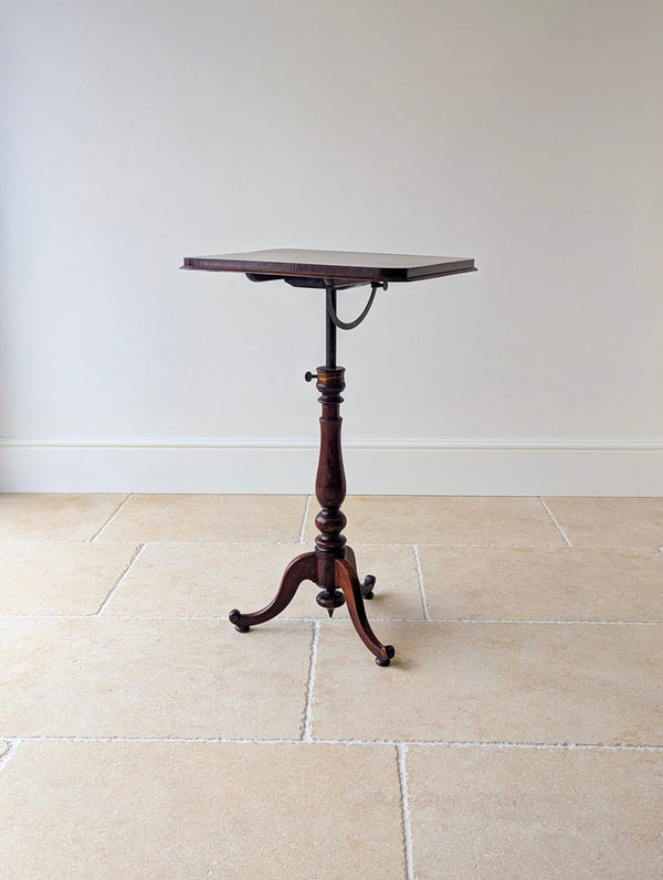 Antique William IV Rosewood Reading Stand & Occasional Table c.1830