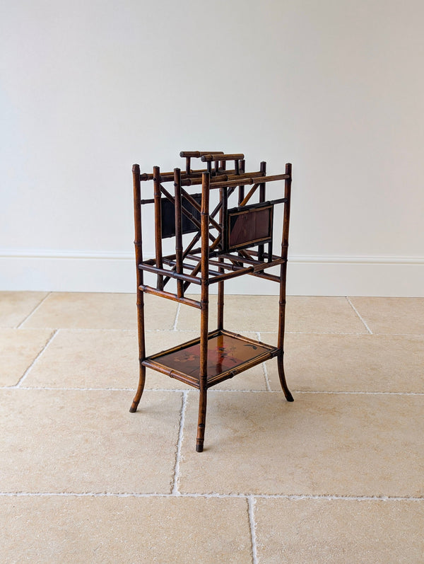 Antique Victorian Aesthetic Movement Bamboo Canterbury c.1890