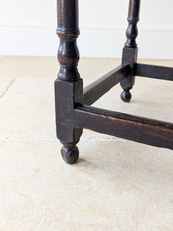 Antique William & Mary Oak Side Table c.1690