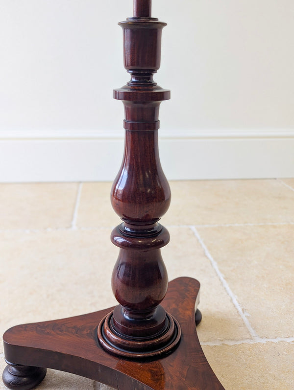 Antique William IV Rosewood Pole Screen c.1830