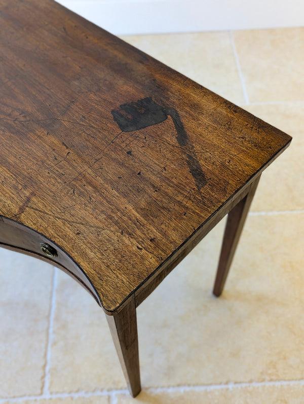 Antique Georgian Mahogany Serpentine Side Table c.1800
