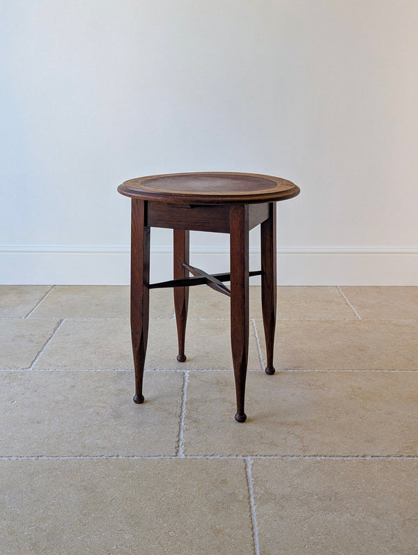 Antique Edwardian Arts & Crafts Oak Occasional Table c.1910