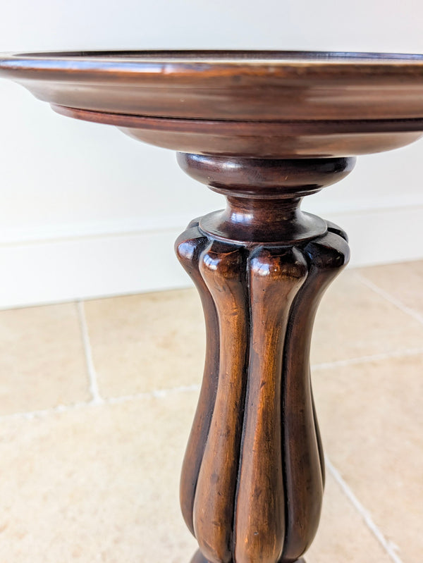 Antique Victorian Mahogany Tripod Candle Stand c.1890