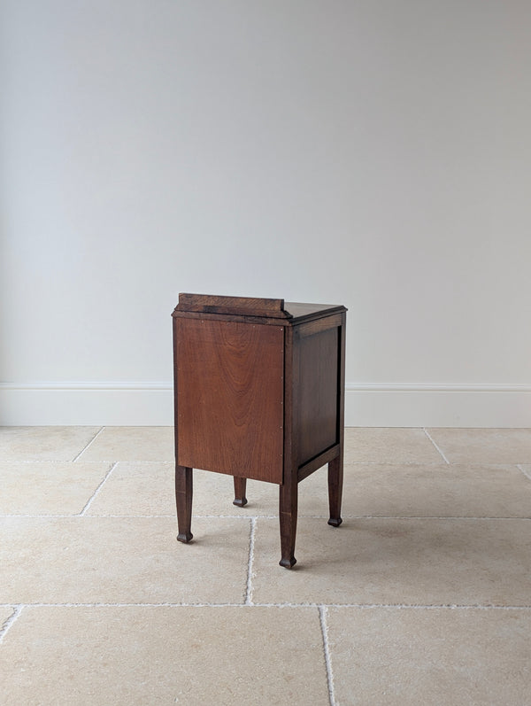 Antique Edwardian Arts & Crafts Oak Bedside Cabinet c.1910