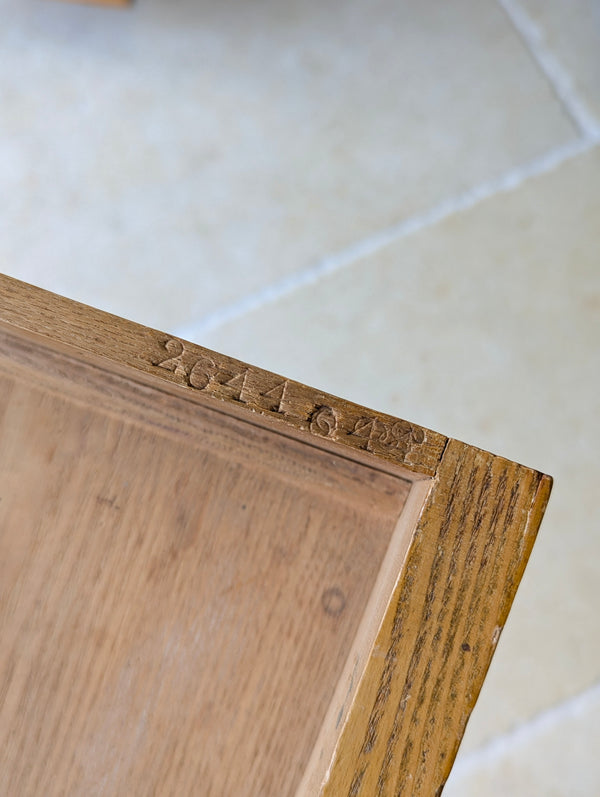 Antique Victorian Aesthetic Movement Solid Ash Pedestal Desk c.1880