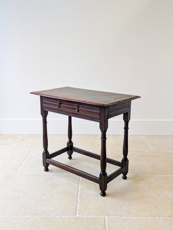 Antique Late 17th Century William & Mary Oak Side Table c.1690