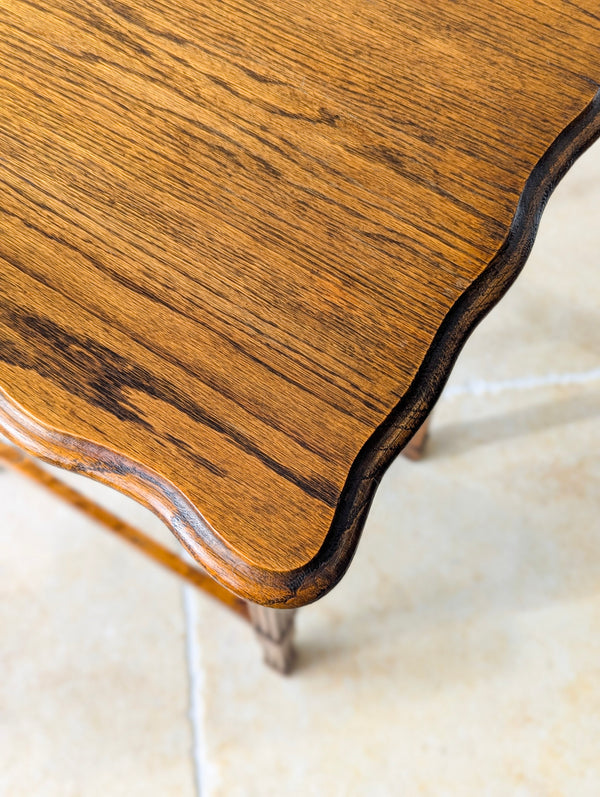 Antique Golden Oak Occasional Table c.1920