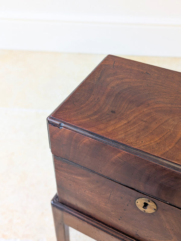 Antique Georgian Mahogany Cellarette on Stand c.1810