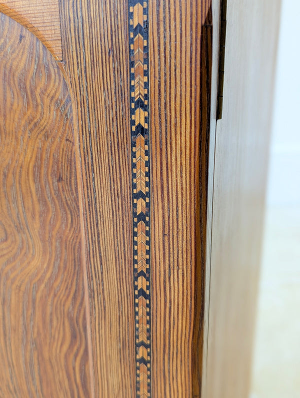 Antique Victorian Aesthetic Movement Pitch Pine Bedside Cabinet c.1890