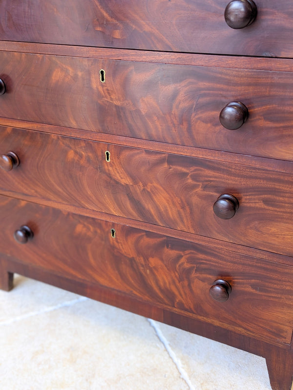 Antique Victorian Mahogany Small Chest of Drawers c.1870
